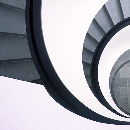 Wendeltreppe im Neuen Museum N&uuml;rnberg
