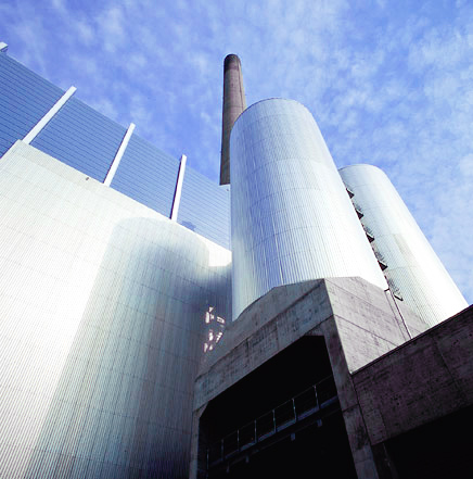 Aussenansicht Heizkraftwerk Erlangen