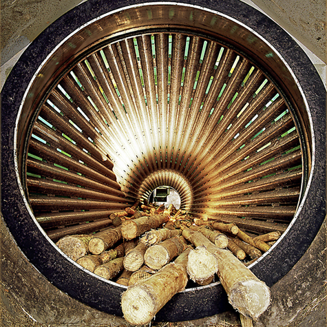 Rindenschälmaschine · © Rainer Elpel