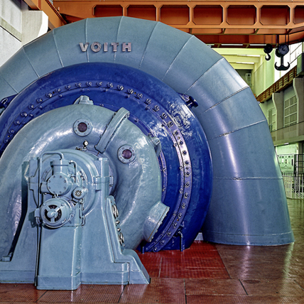 Wasserkraftturbine · © Rainer Elpel